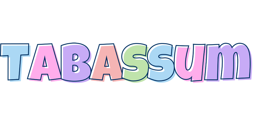 Tabassum pastel logo