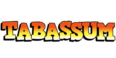 Tabassum sunset logo