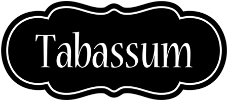 Tabassum welcome logo