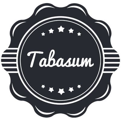 Tabasum badge logo