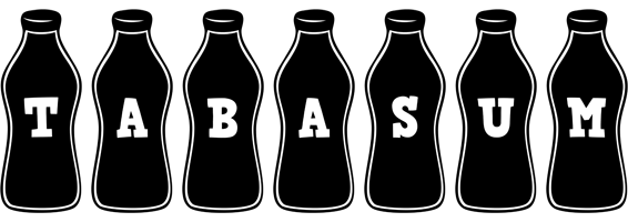 Tabasum bottle logo