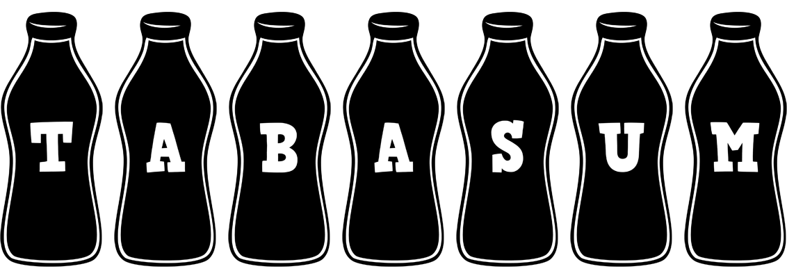 Tabasum bottle logo