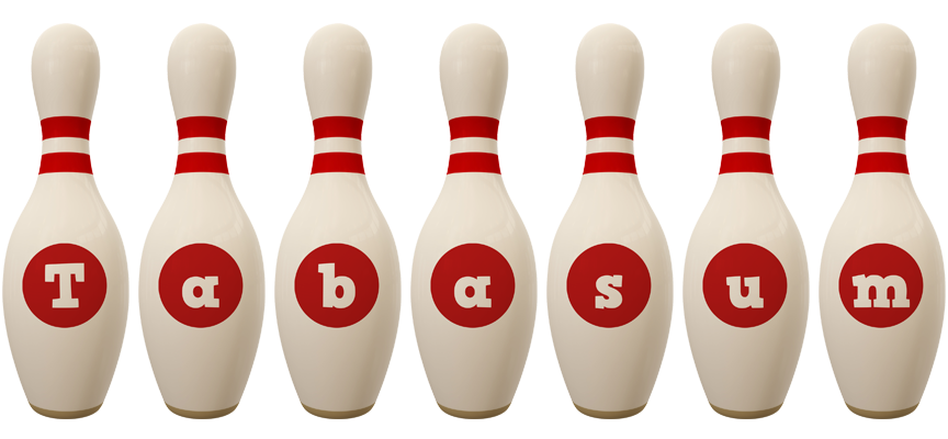 Tabasum bowling-pin logo