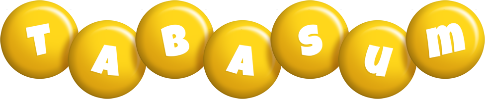 Tabasum candy-yellow logo