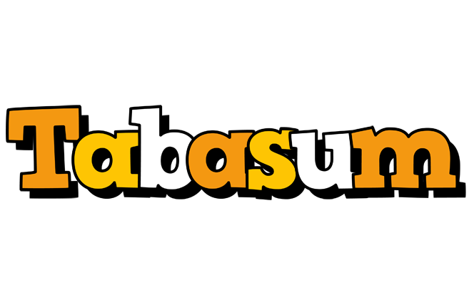 Tabasum cartoon logo