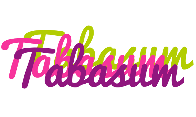 Tabasum flowers logo