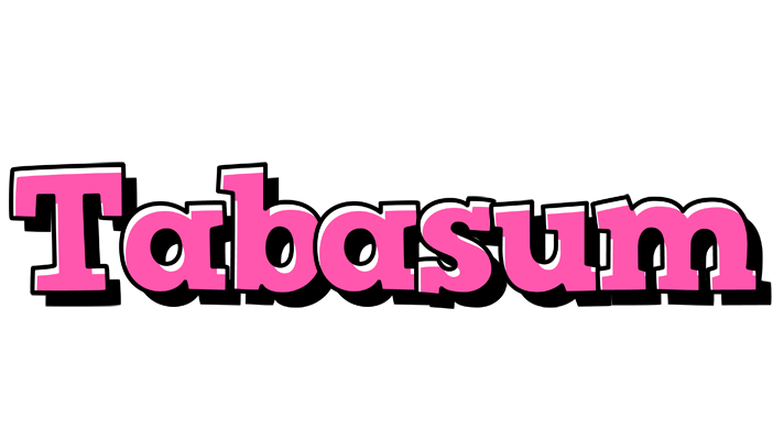 Tabasum girlish logo