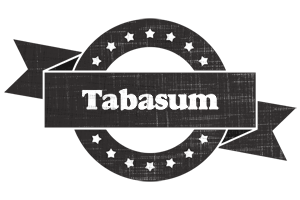 Tabasum grunge logo