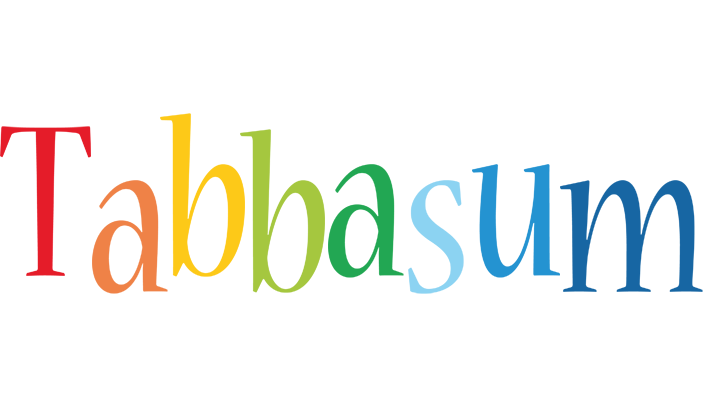 Tabbasum birthday logo