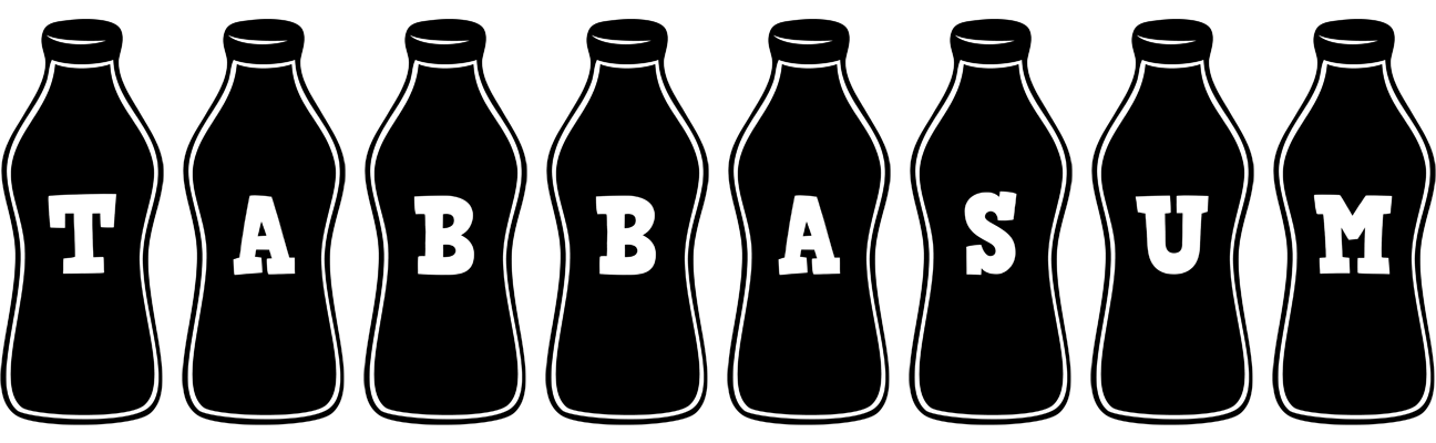 Tabbasum bottle logo