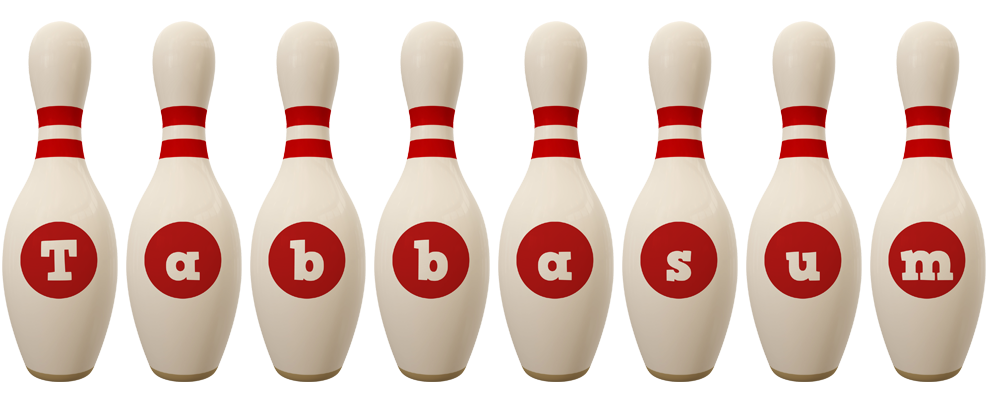 Tabbasum bowling-pin logo