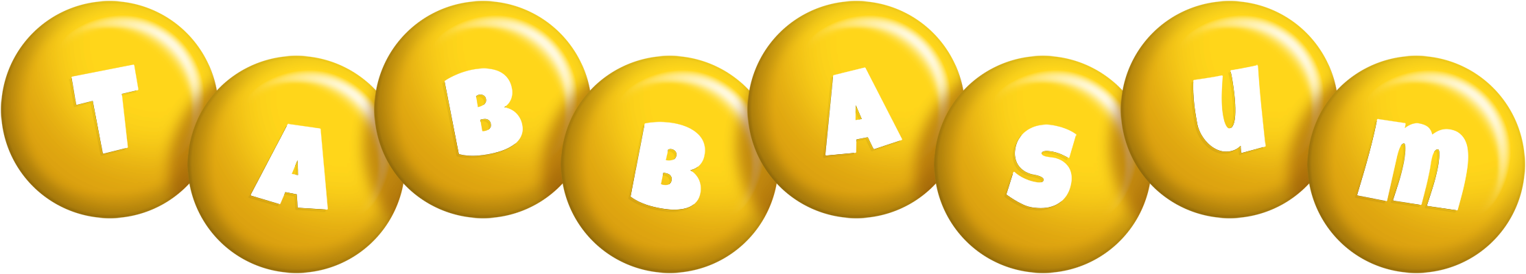 Tabbasum candy-yellow logo
