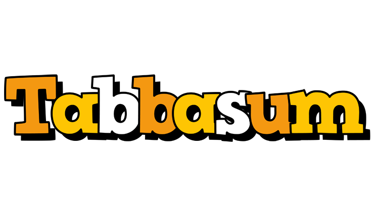 Tabbasum cartoon logo