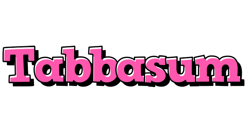 Tabbasum girlish logo