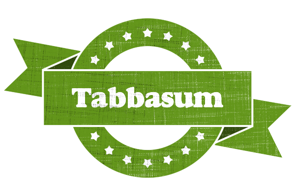 Tabbasum natural logo