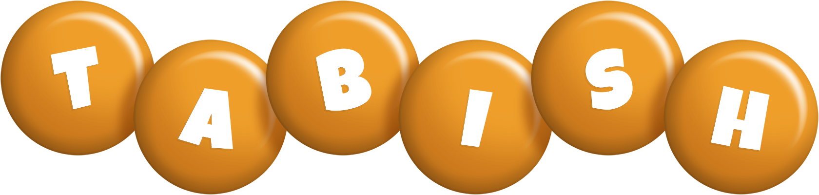 Tabish candy-orange logo