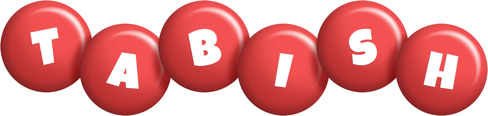 Tabish candy-red logo