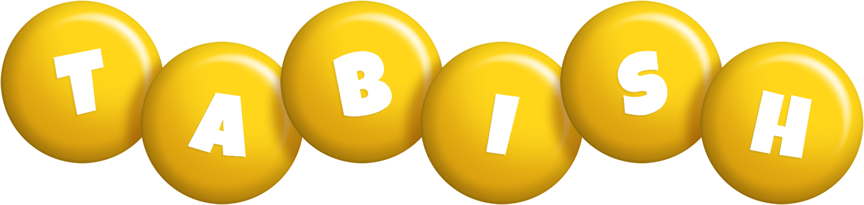 Tabish candy-yellow logo