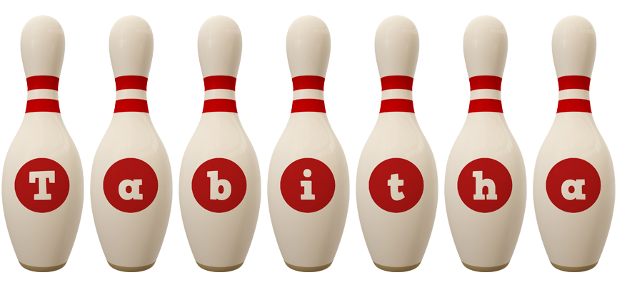 Tabitha bowling-pin logo