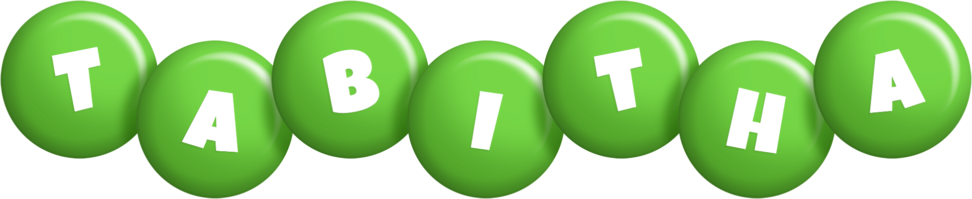 Tabitha candy-green logo