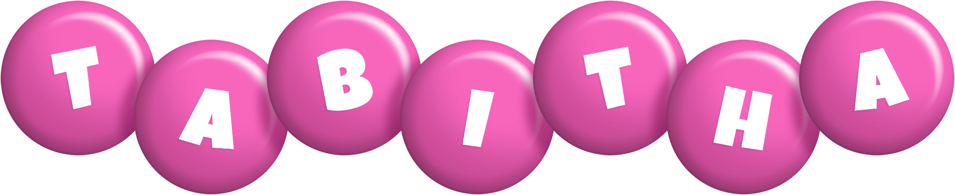 Tabitha candy-pink logo