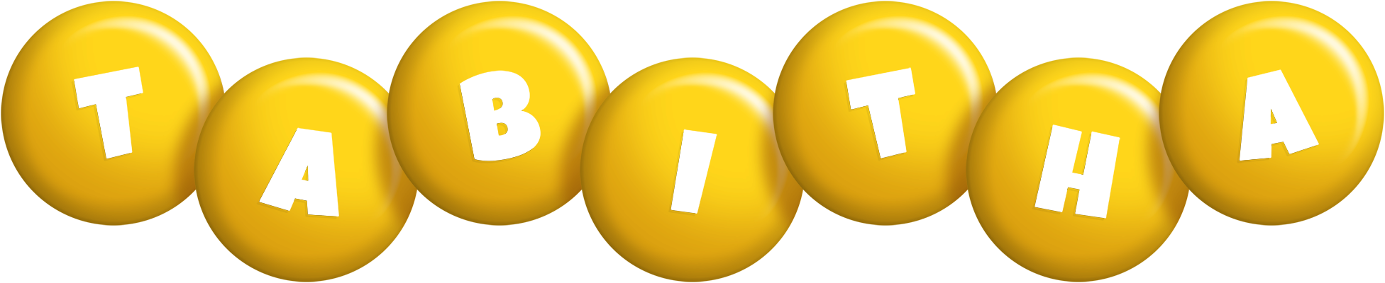 Tabitha candy-yellow logo