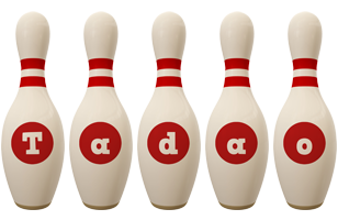 Tadao bowling-pin logo