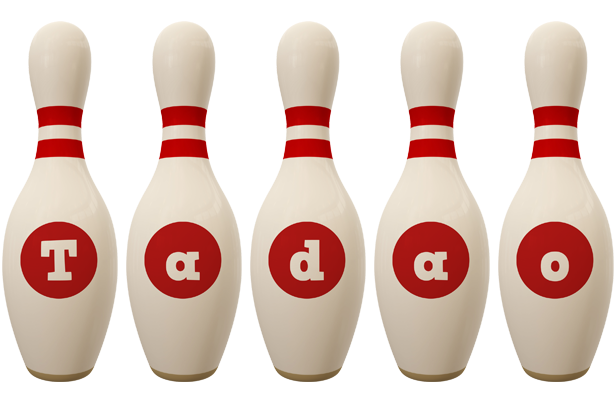 Tadao bowling-pin logo