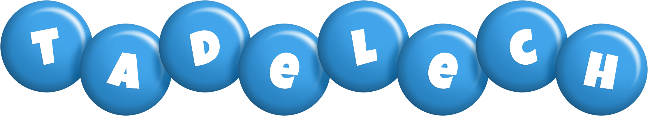 Tadelech candy-blue logo