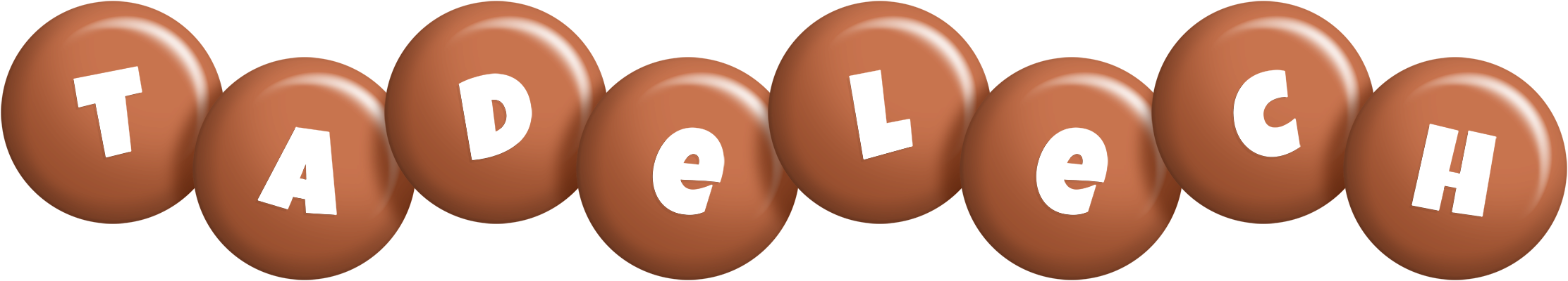 Tadelech candy-brown logo