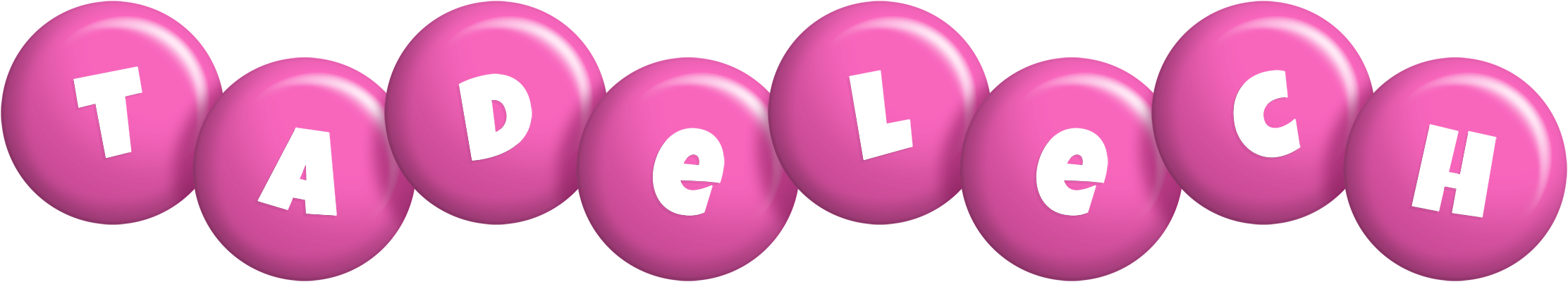 Tadelech candy-pink logo