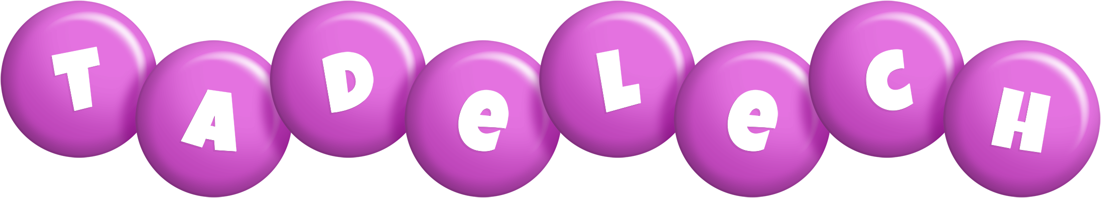 Tadelech candy-purple logo