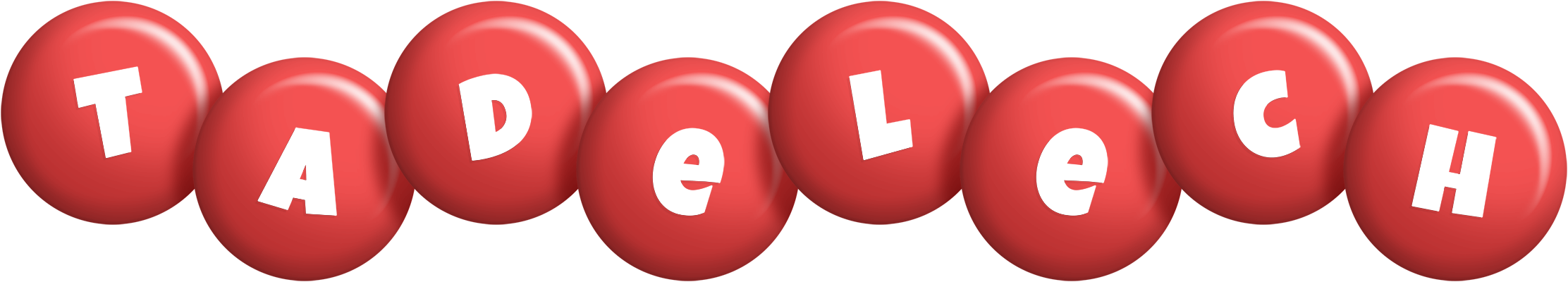 Tadelech candy-red logo