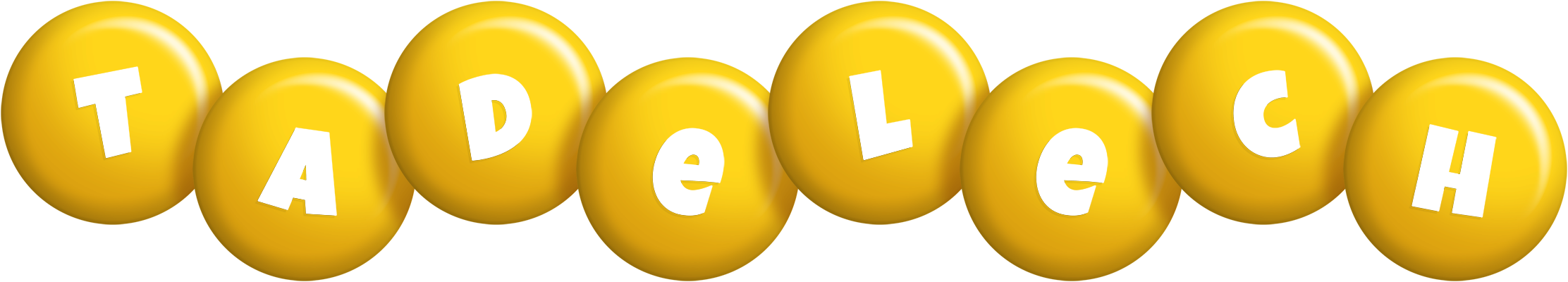 Tadelech candy-yellow logo