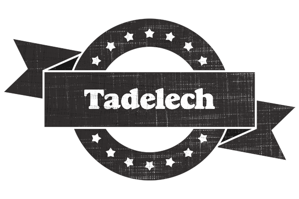 Tadelech grunge logo