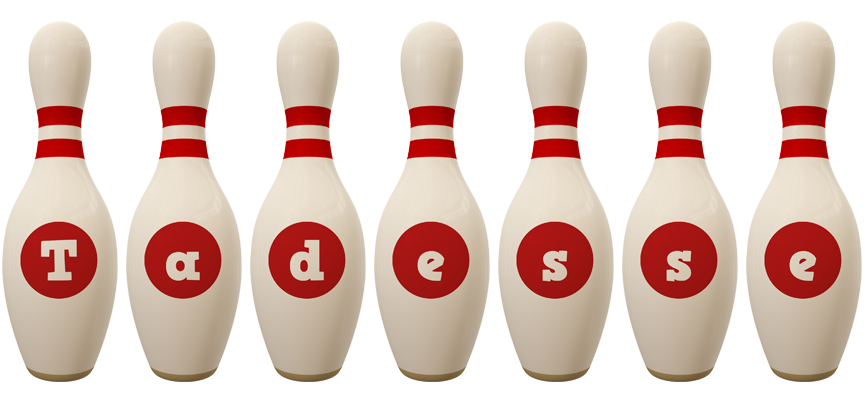 Tadesse bowling-pin logo