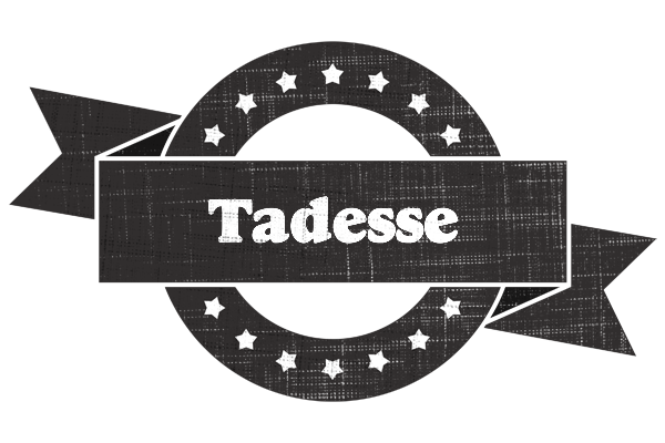Tadesse grunge logo