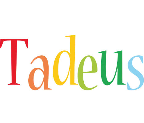 Tadeus birthday logo
