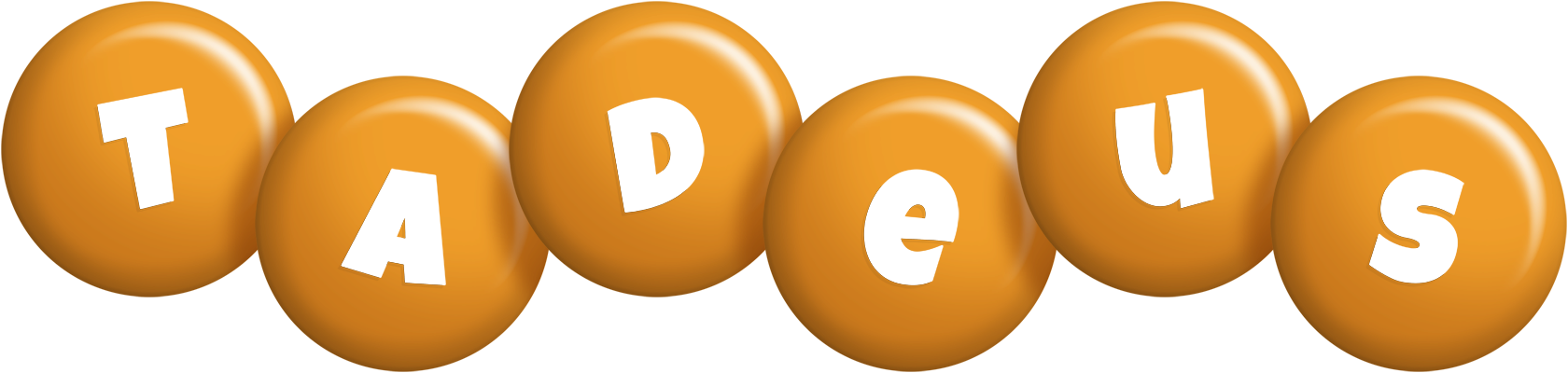 Tadeus candy-orange logo