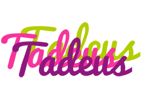 Tadeus flowers logo