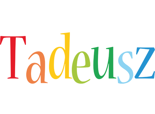 Tadeusz birthday logo