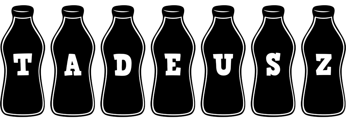 Tadeusz bottle logo