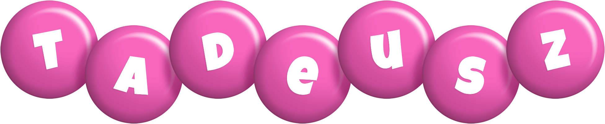 Tadeusz candy-pink logo