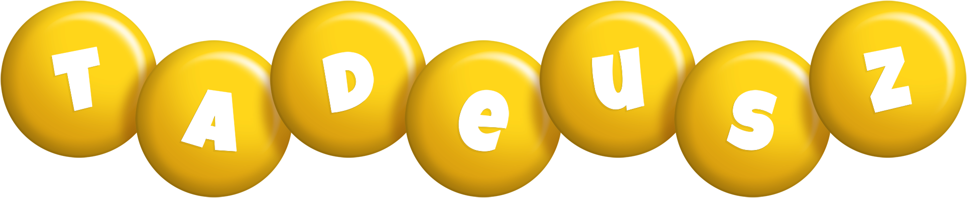 Tadeusz candy-yellow logo