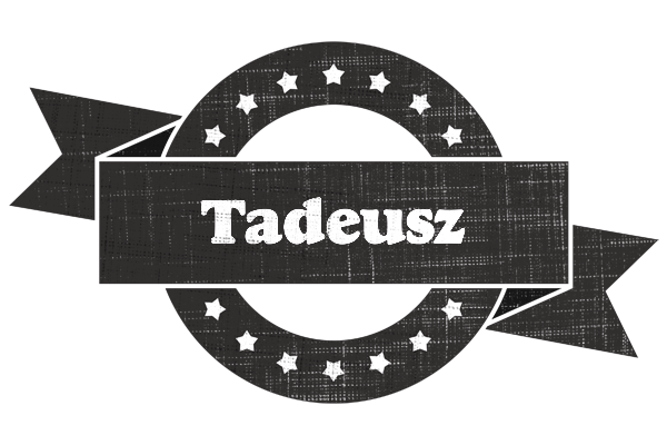 Tadeusz grunge logo