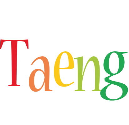 Taeng birthday logo