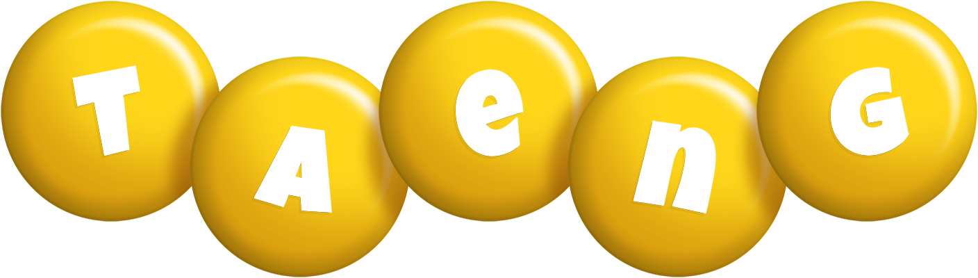 Taeng candy-yellow logo