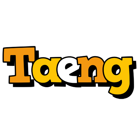 Taeng cartoon logo