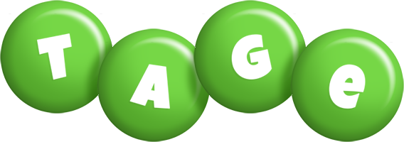 Tage candy-green logo