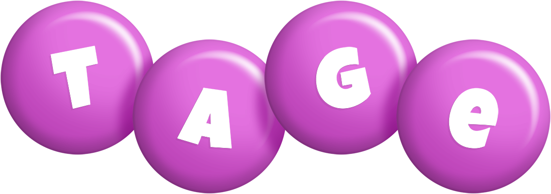 Tage candy-purple logo